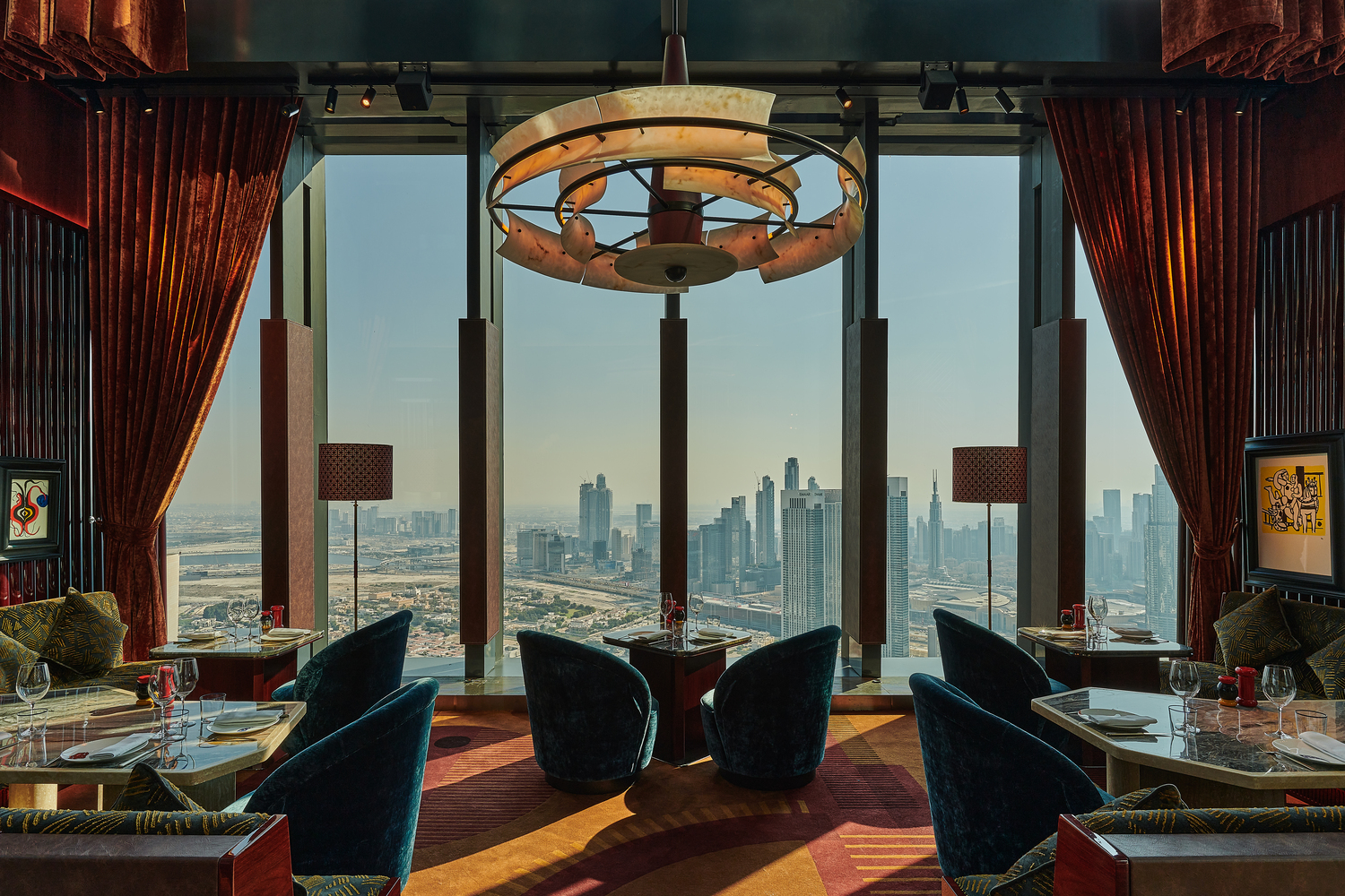 Dubai skyline views.