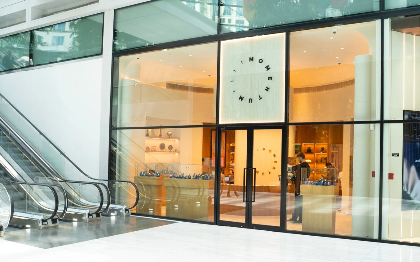 The Momentum Dubai storefront at ICD Brookfield Place